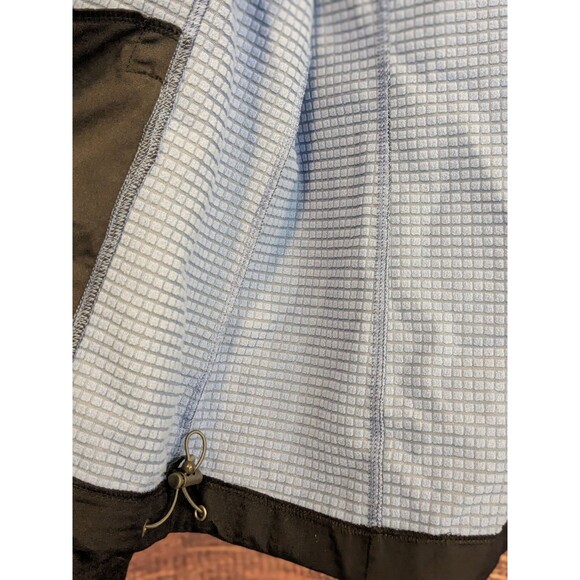 Lands End Womens Full Zip Softshell Waffle Fleece Jacket Navy Size M Oeko-Tex - Picture 5 of 7